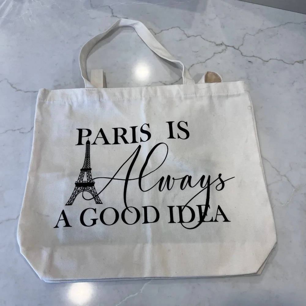 Paris Is Always a Good Idea Canvas Tote - Picture 1 of 3